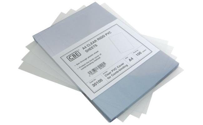 Clear Plastic Cover Sheet For Spiral Filing